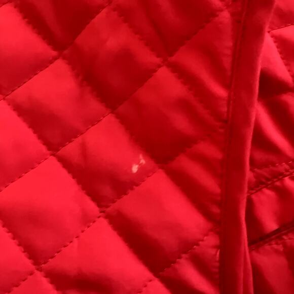 Bienzoe Quilted Puffer Vest Women Medium Red Sleeveless Fall Outerwear Jacket - Picture 8 of 12